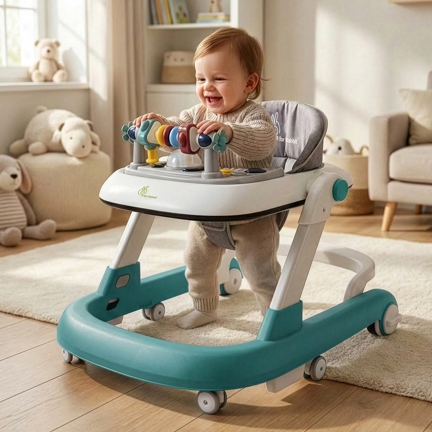 R for Rabbit Little Feet Baby Walker